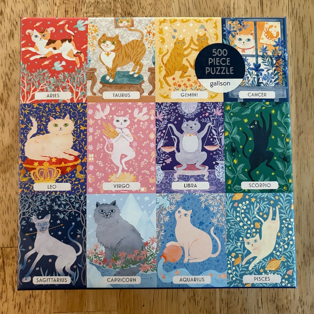 Cat zodiac puzzle (500 pieces)